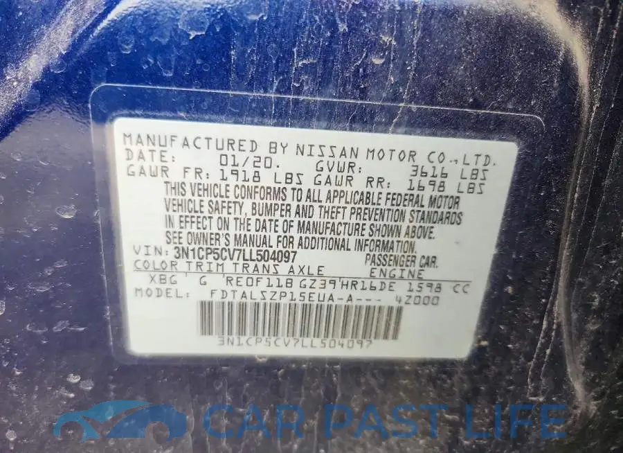 3N1CP5CV7LL504097# 12