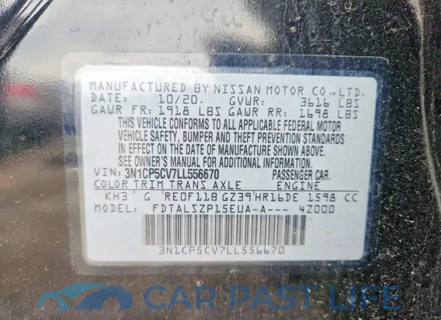 3N1CP5CV7LL556670# 12