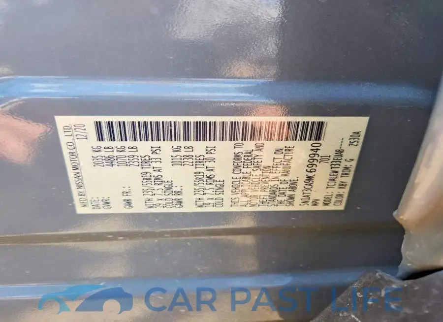 5N1AT3CA9MC699940# 12