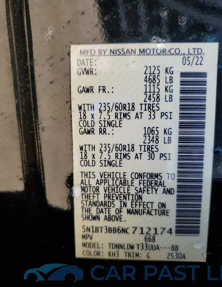 5N1BT3BB6NC712174# 13