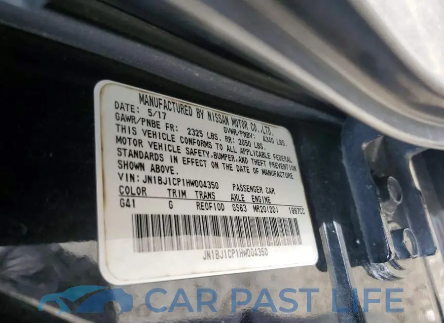 JN1BJ1CP1HW004350# 12
