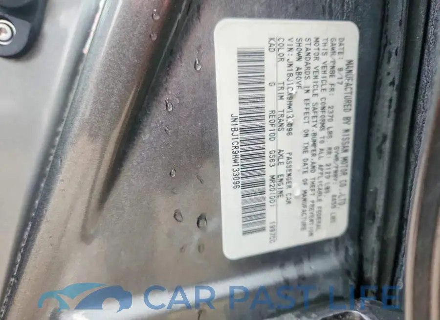 JN1BJ1CR9HW133096# 13