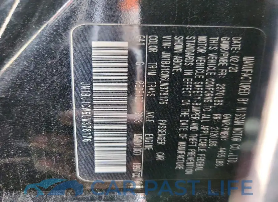 JN1BJ1CW6LW378176# 13