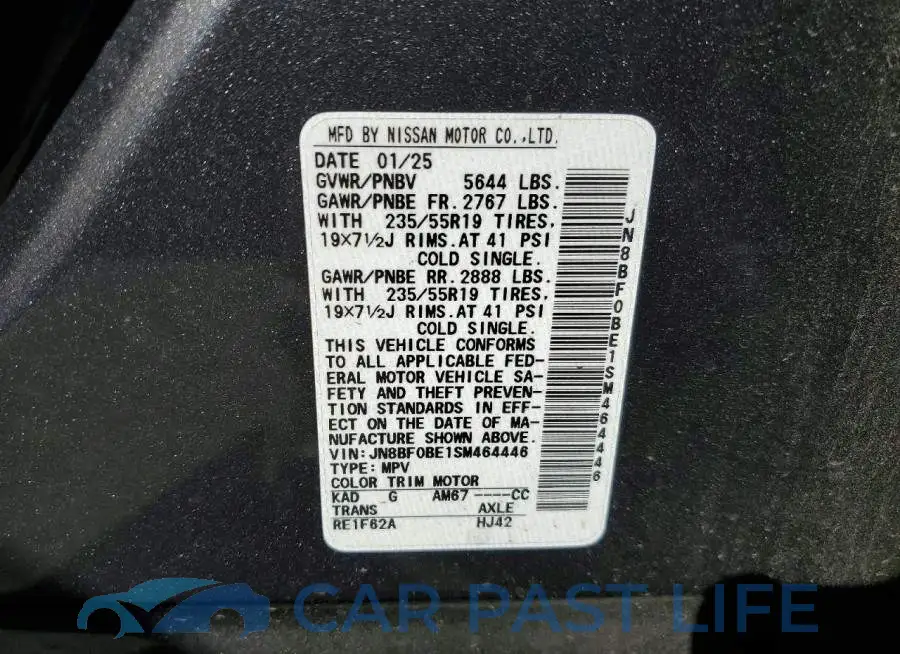 JN8BF0BE1SM464446# 13