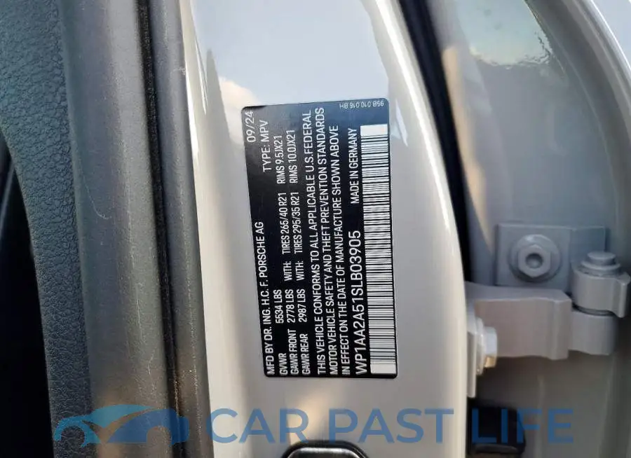 WP1AA2A51SLB03905# 14