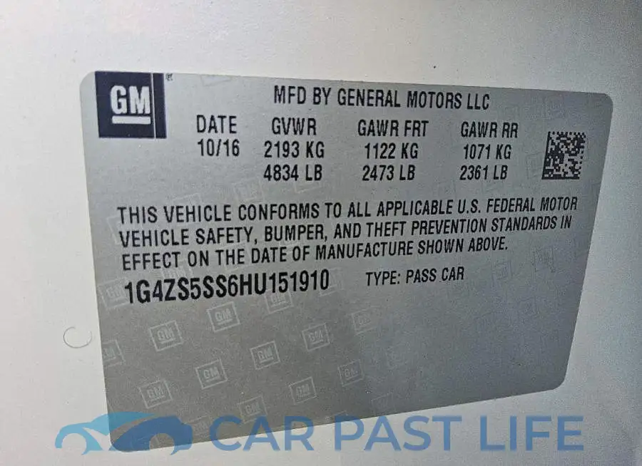 1G4ZS5SS6HU151910# 12