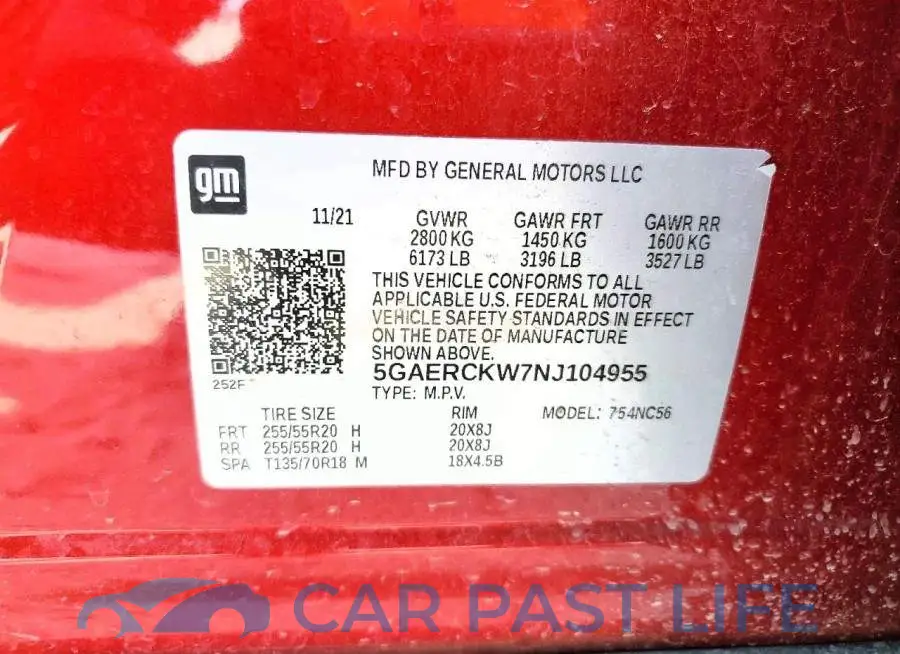 5GAERCKW7NJ104955# 13