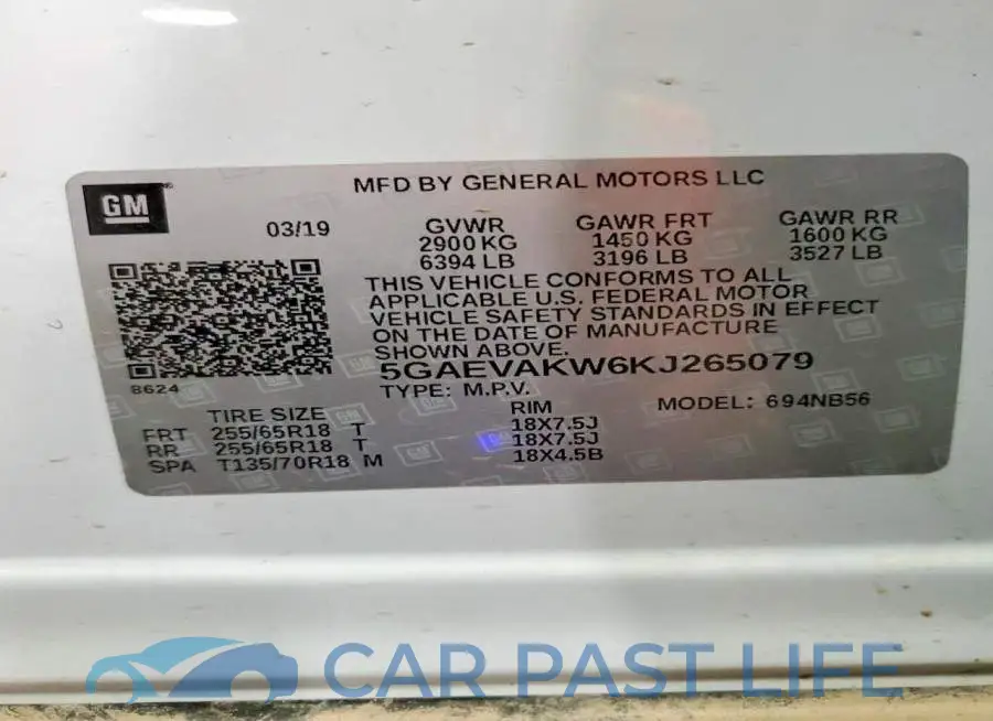 5GAEVAKW6KJ265079# 14