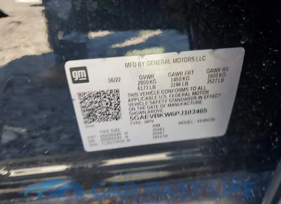 5GAEVBKW6PJ103465# 13