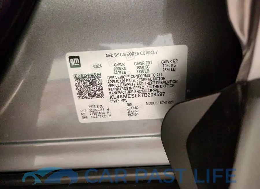 KL4AMCSL8TB208597# 12