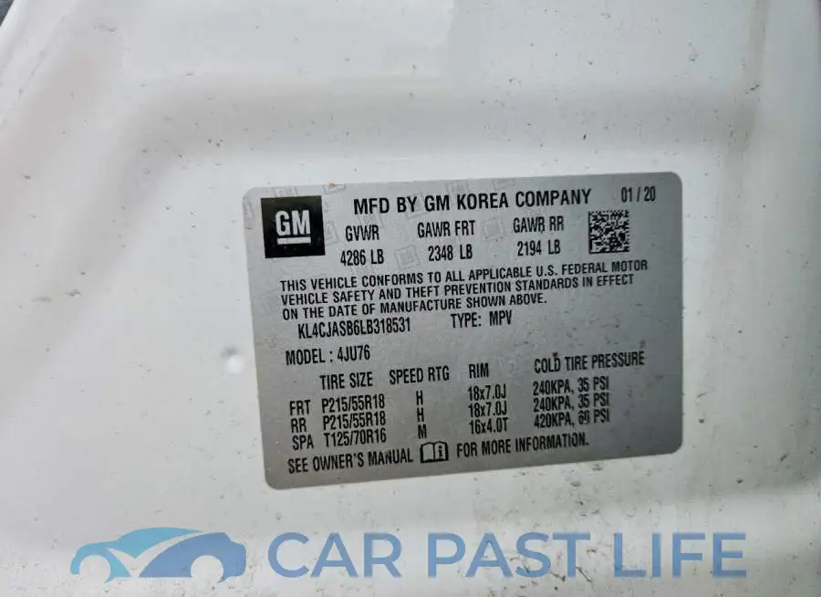 KL4CJASB6LB318531# 13