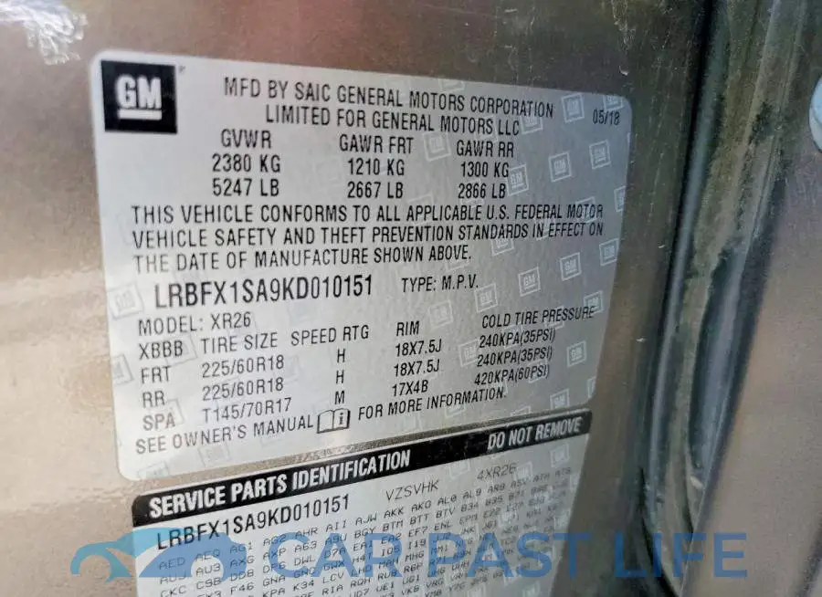 LRBFX1SA9KD010151# 13
