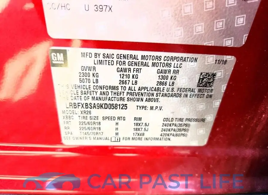 LRBFXBSA9KD058125# 13