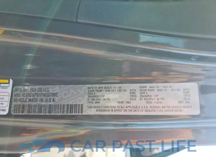 1C4RJXP67RW207082# 13