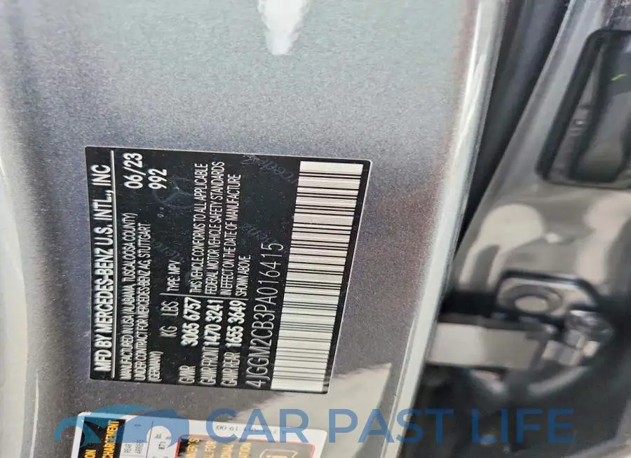 4JGGM2CB3PA016415# 13