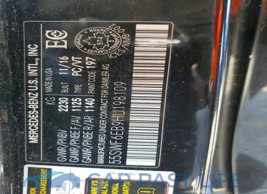 55SWF6EB9HU198109# 12