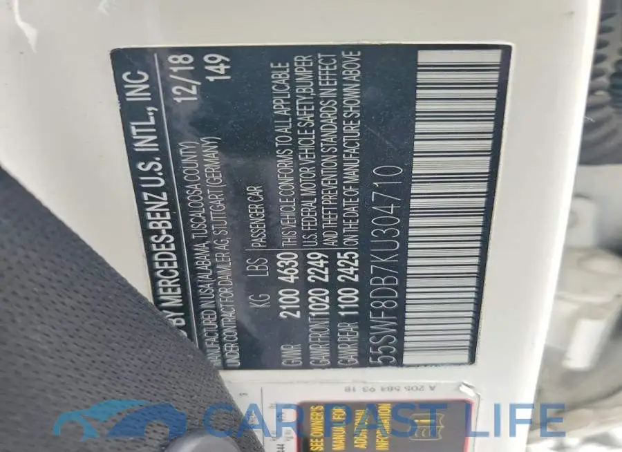 55SWF8DB7KU304710# 12