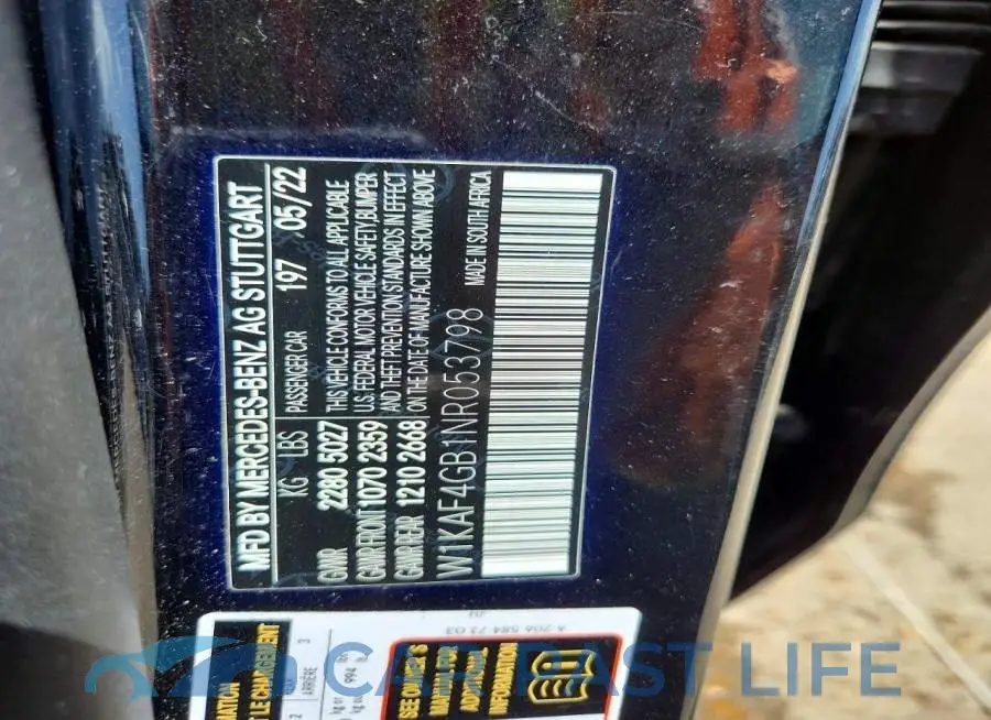 W1KAF4GB1NR053798# 12