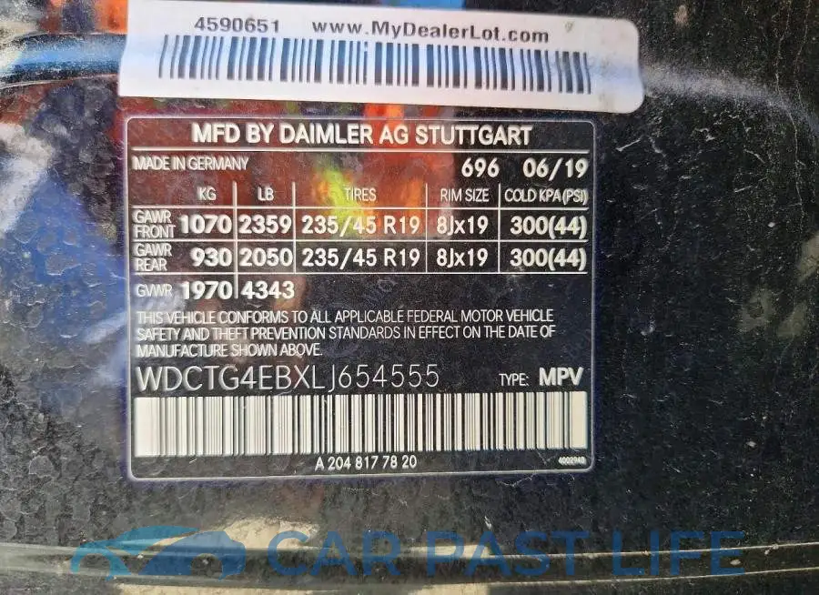 WDCTG4EBXLJ654555# 12