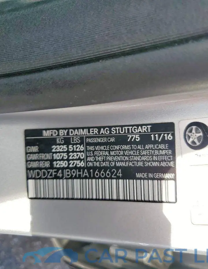 WDDZF4JB9HA166624# 12