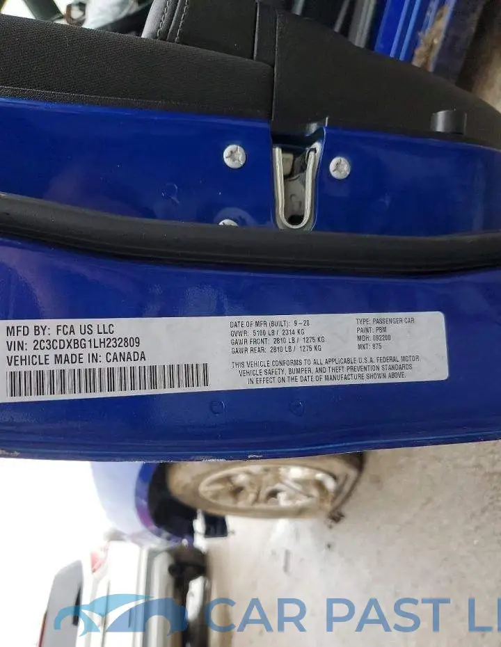 2C3CDXBG1LH232809# 12