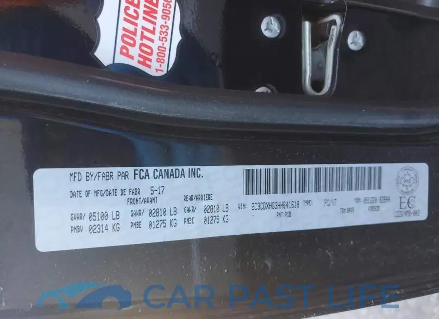 2C3CDXHG3HH641618# 12