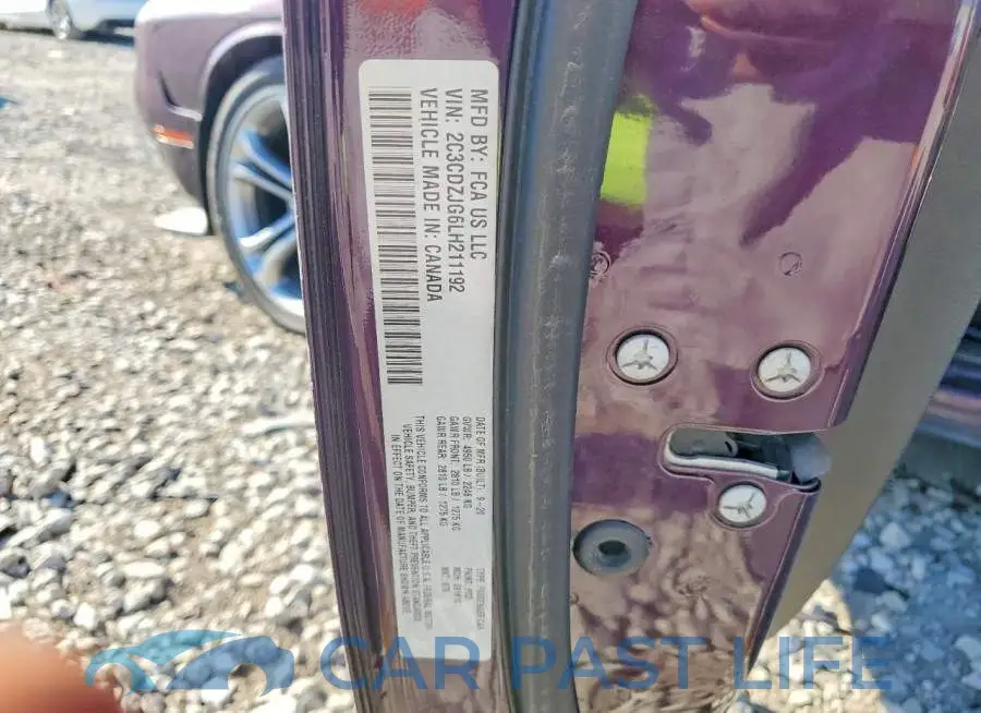 2C3CDZJG6LH211192# 12