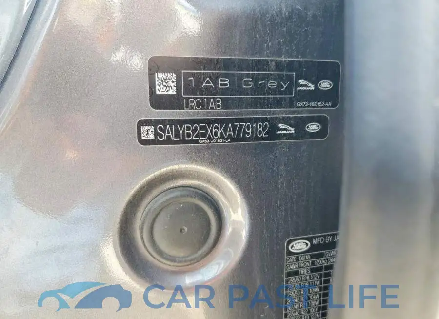 SALYB2EX6KA779182# 13