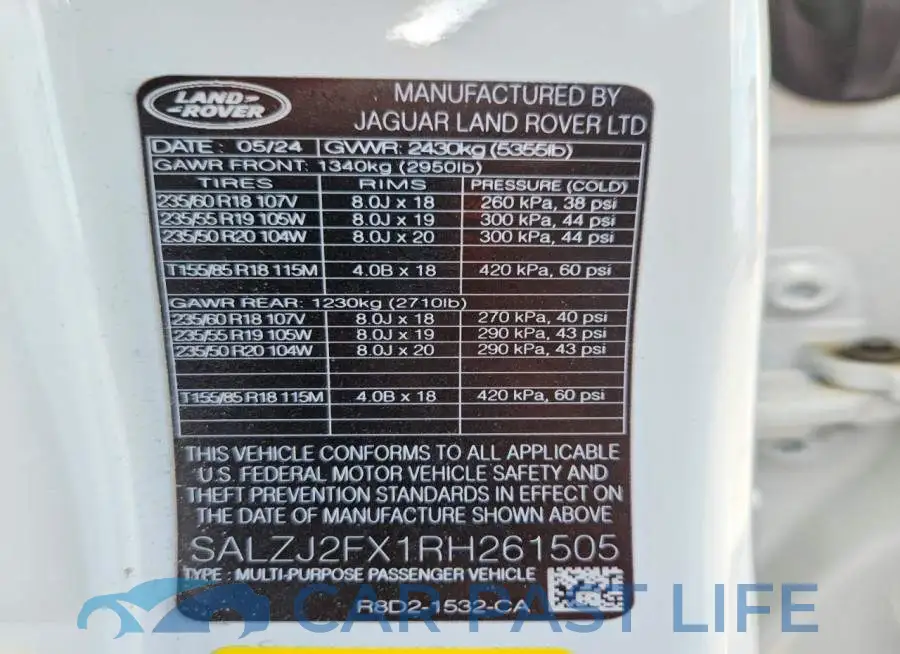 SALZJ2FX1RH261505# 13