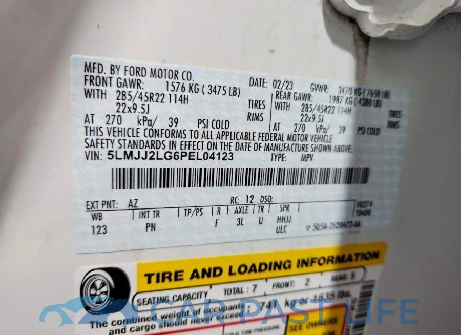 5LMJJ2LG6PEL04123# 13