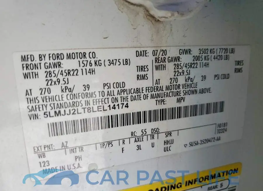 5LMJJ2LT8LEL14174# 12