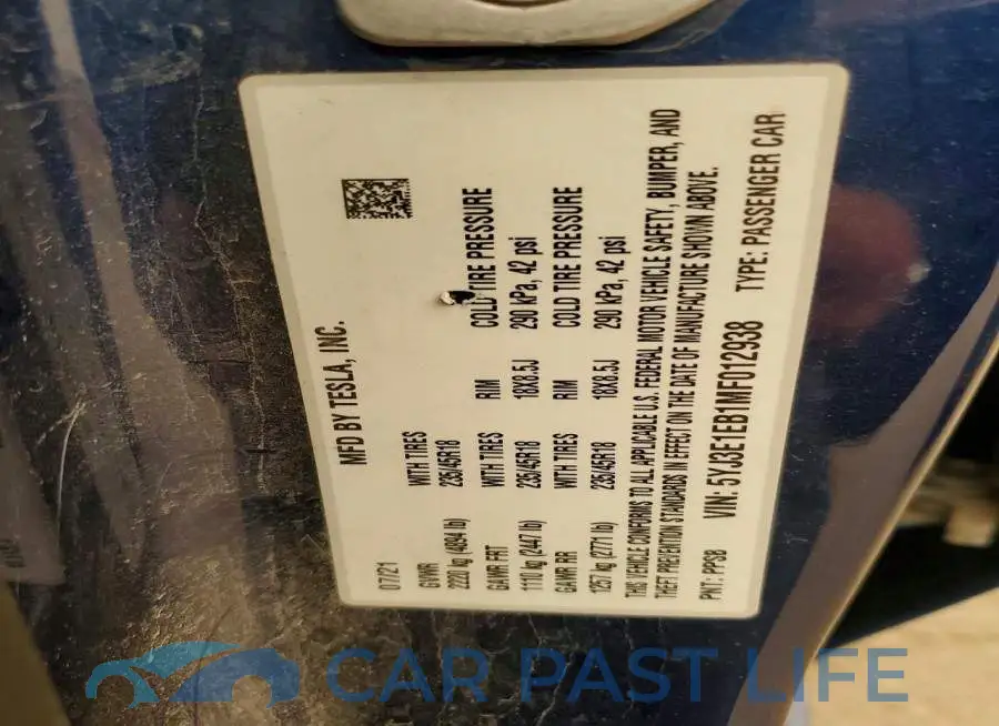 5YJ3E1EB1MF012938# 13