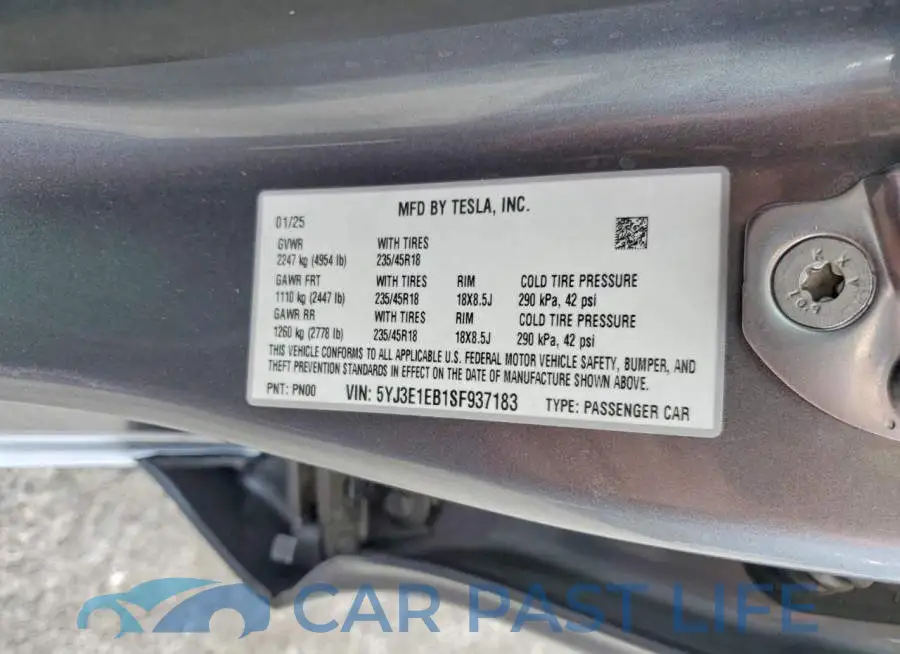 5YJ3E1EB1SF937183# 13