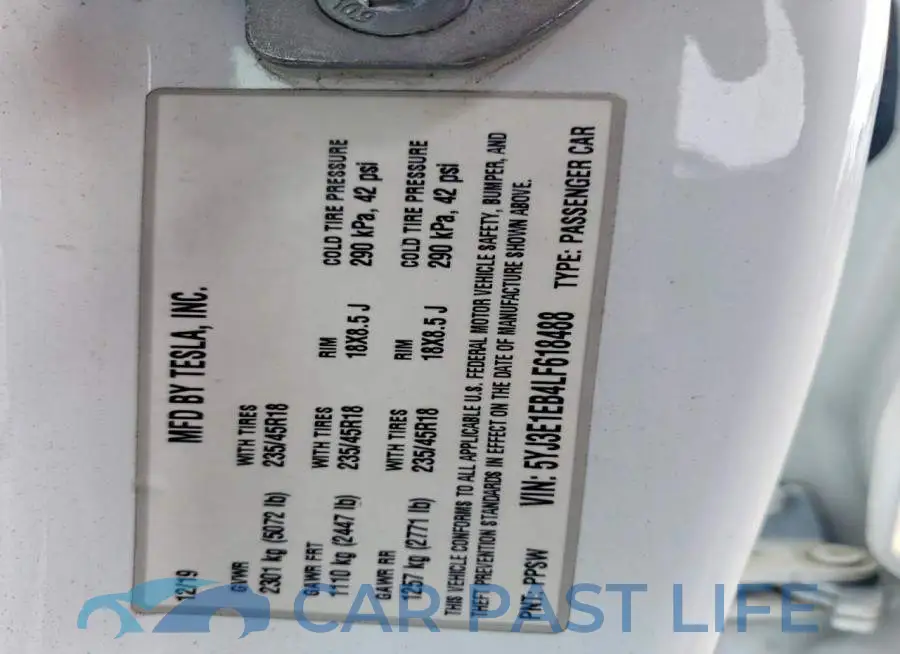5YJ3E1EB4LF618488# 13