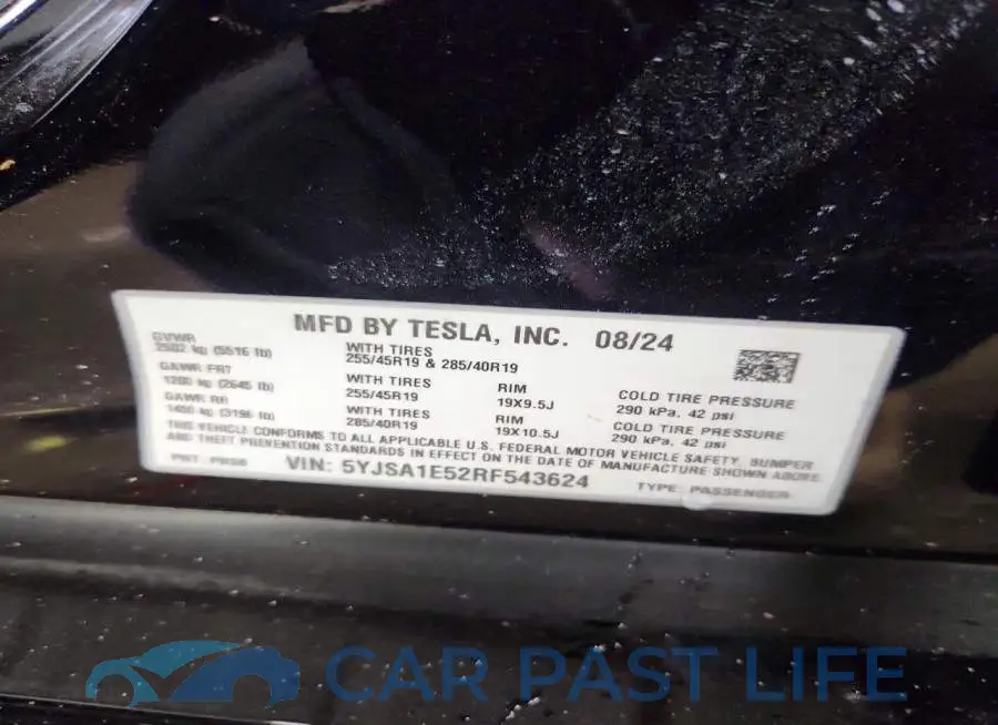 5YJSA1E52RF543624# 13