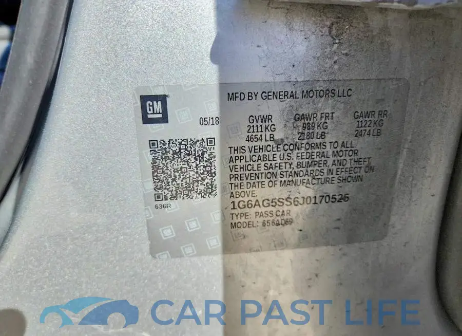 1G6AG5SS6J0170525# 13