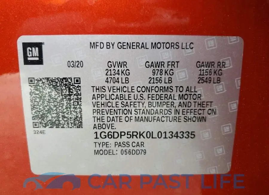 1G6DP5RK0L0134335# 12