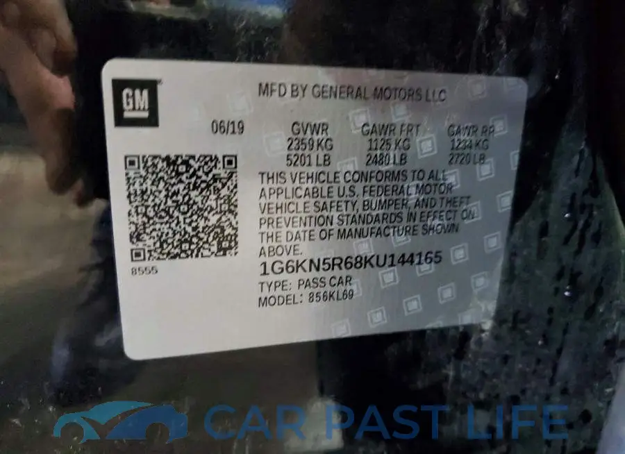 1G6KN5R68KU144165# 12
