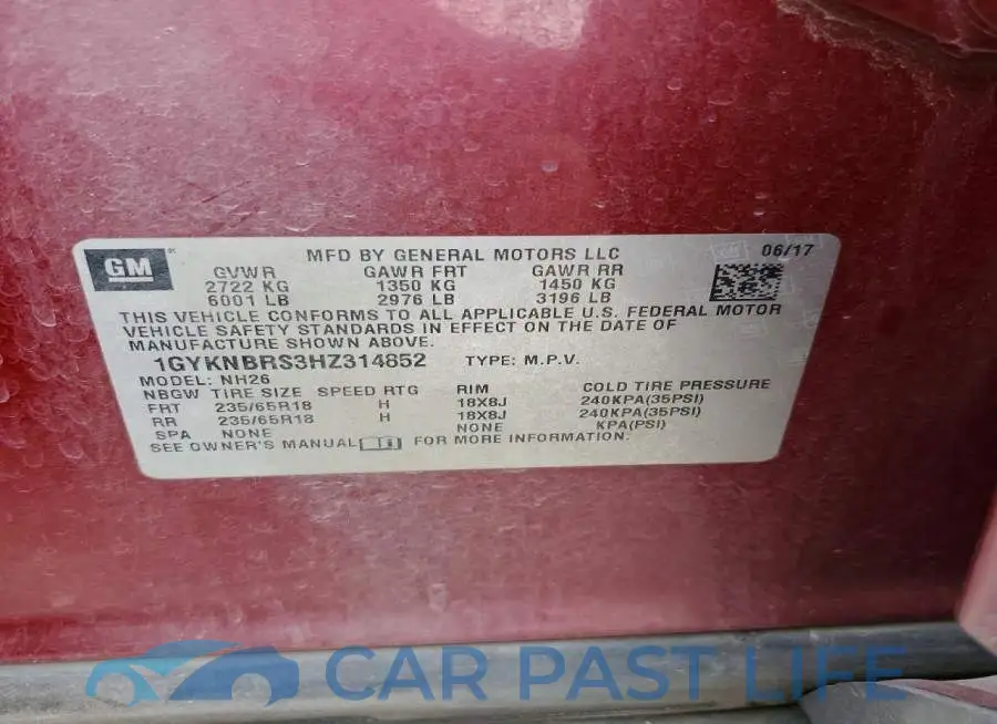 1GYKNBRS3HZ314852# 14