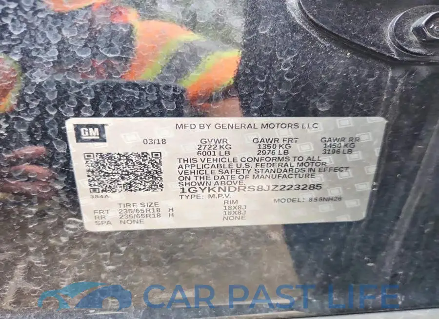 1GYKNDRS8JZ223285# 14