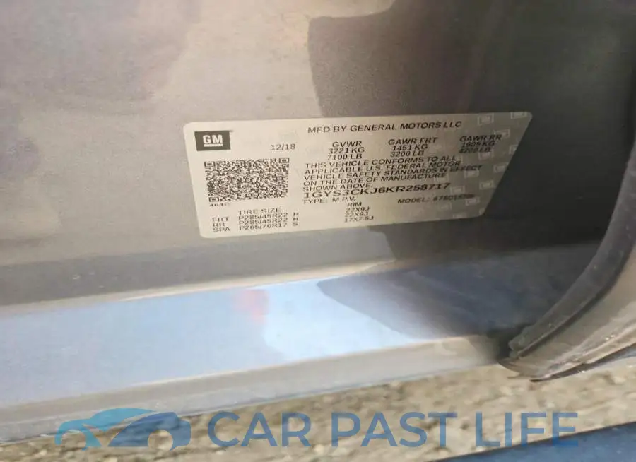 1GYS3CKJ6KR258717# 13