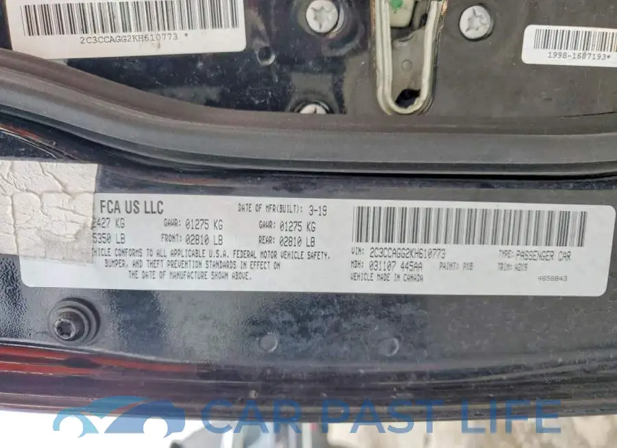 2C3CCAGG2KH610773# 12