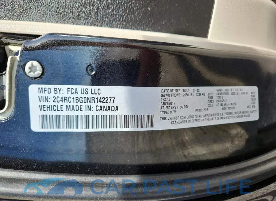 2C4RC1BG0NR142277# 13