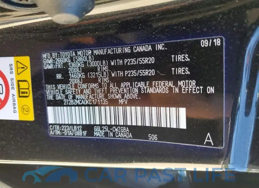 2T2BZMCA0KC171135# 14