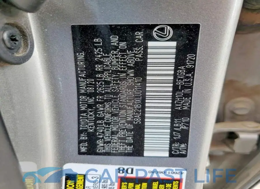 58AE21B1XLU011410# 13