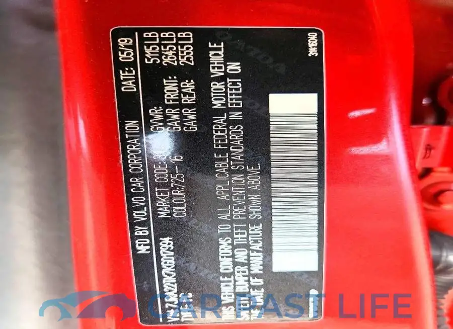 7JRA22TK7KG017994# 12