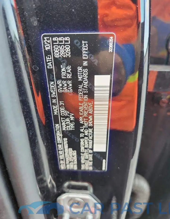 YV4A22PK6N1807610# 13