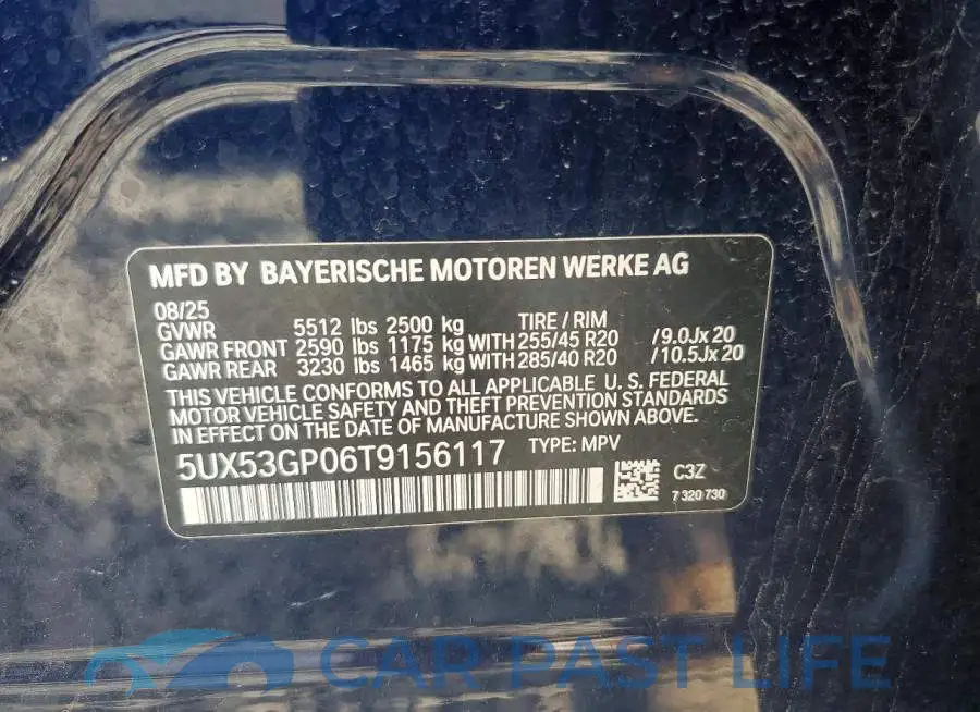5UX53GP06T9156117# 13