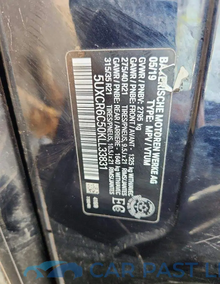 5UXCR6C50KLL33831# 14
