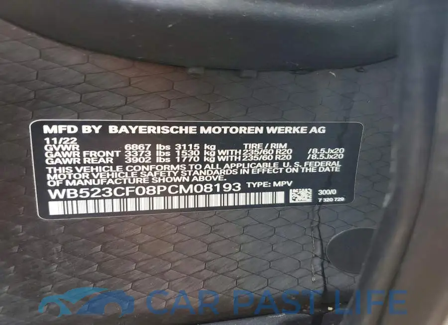 WB523CF08PCM08193# 12